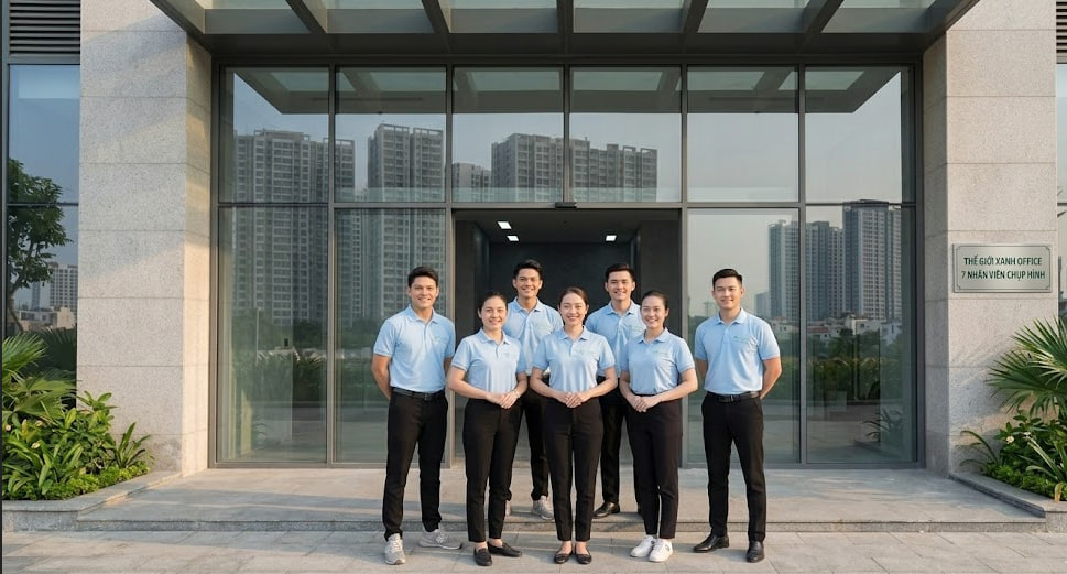 Đội ngũ nhân viên Thế Giới Sạch tại TP Thủ Đức