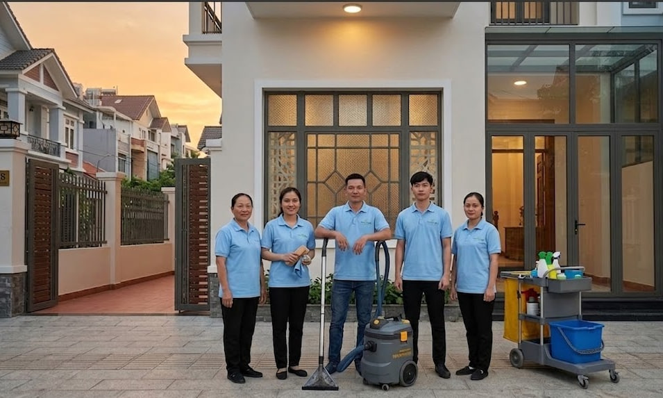 Đội ngũ nhân viên Thế Giới Sạch tại Bình Thạnh