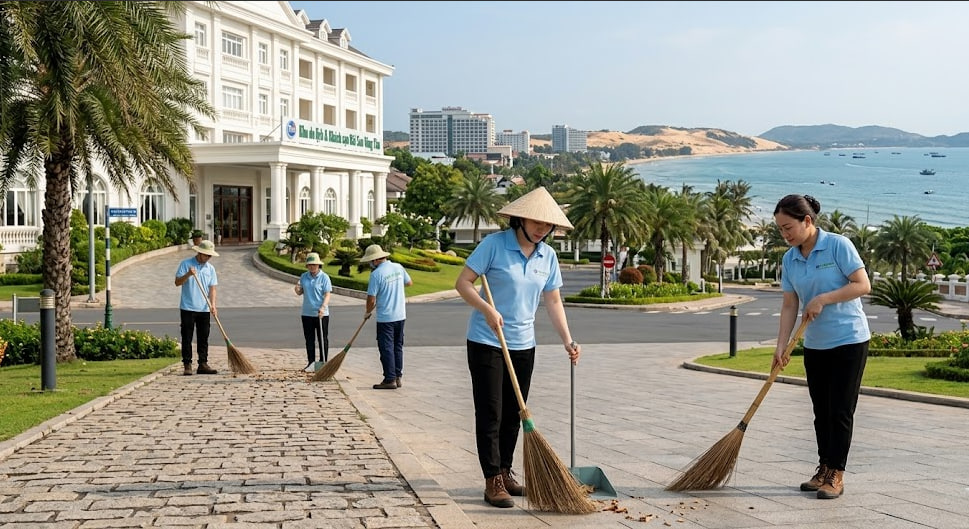 Vệ sinh khách sạn khu Bãi Sau Vũng Tàu