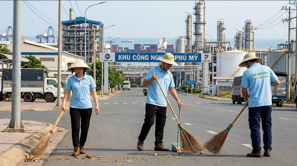 Vệ sinh nhà máy KCN Phú Mỹ Vũng Tàu